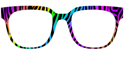 The Prismatic Zebra - Front Top Thumbnail - Pair Eyewear