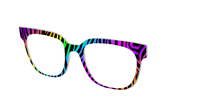 The Prismatic Zebra - Angle Top Thumbnail - Pair Eyewear