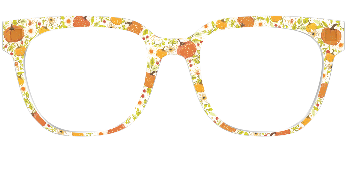 The Pumpkin Patch Crystal with Glitter - Front Top Image - Pair Eyewear