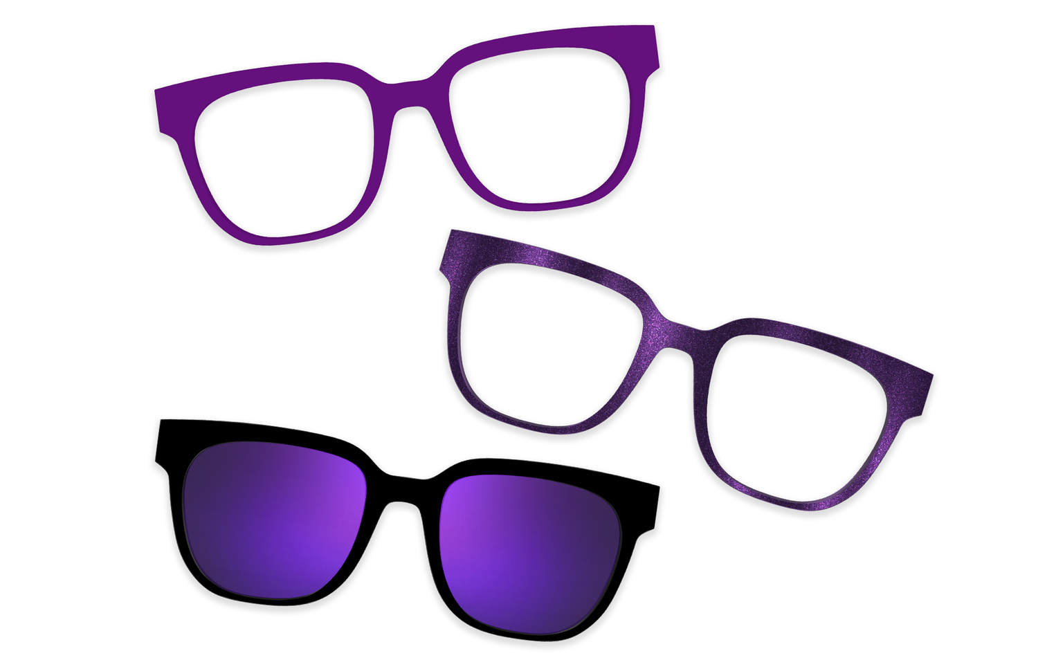 Purple Confetti Tortoise Gold Metal - Set - Product Image 8 - Pair Eyewear