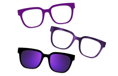 Purple Confetti Tortoise Gold Metal - Set - Product Thumbnail 8 - Pair Eyewear