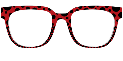 The Red Spotted Split - Front Top Thumbnail - Pair Eyewear
