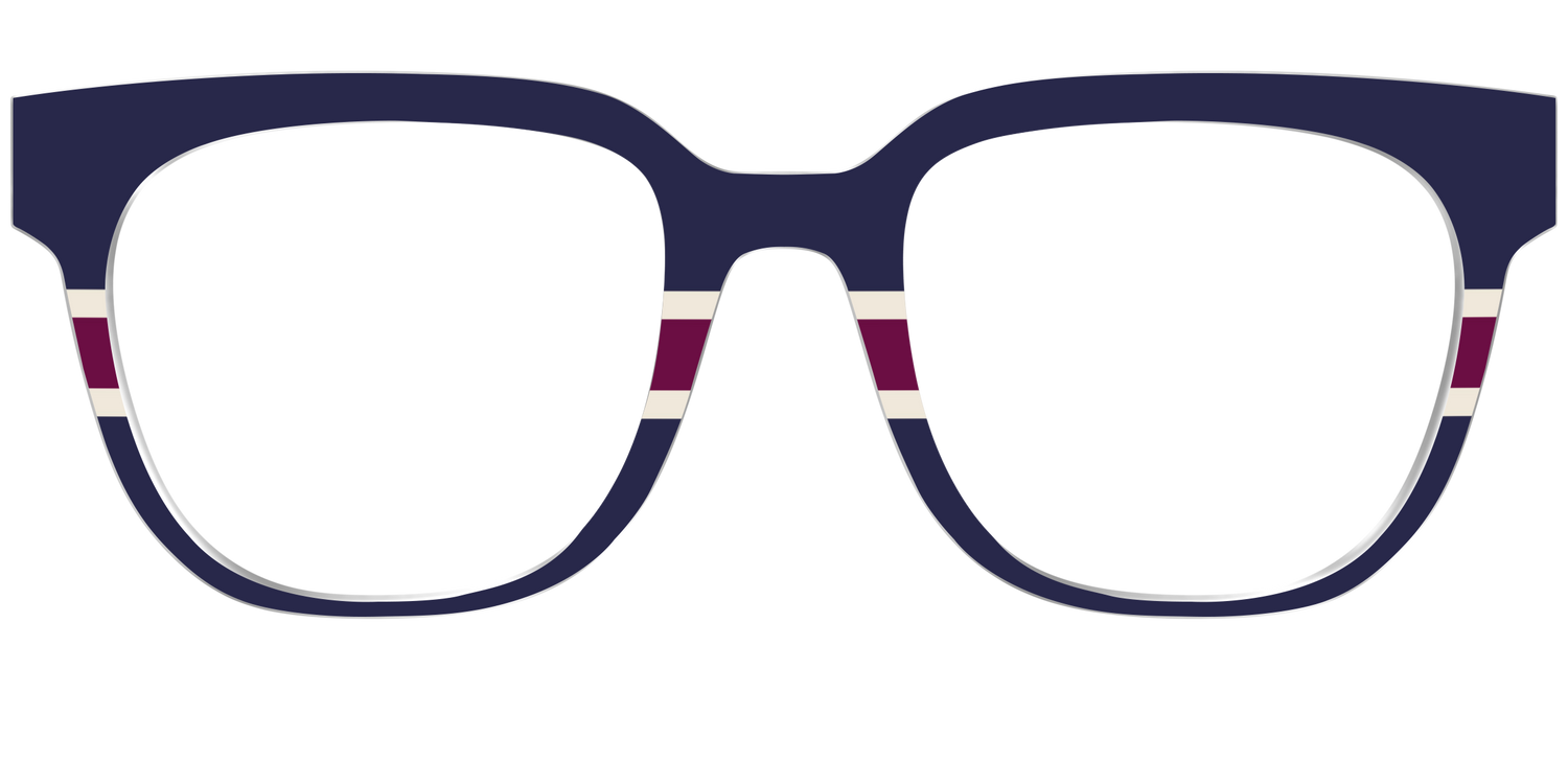 The Rugby Stripes - Front Top Image - Pair Eyewear