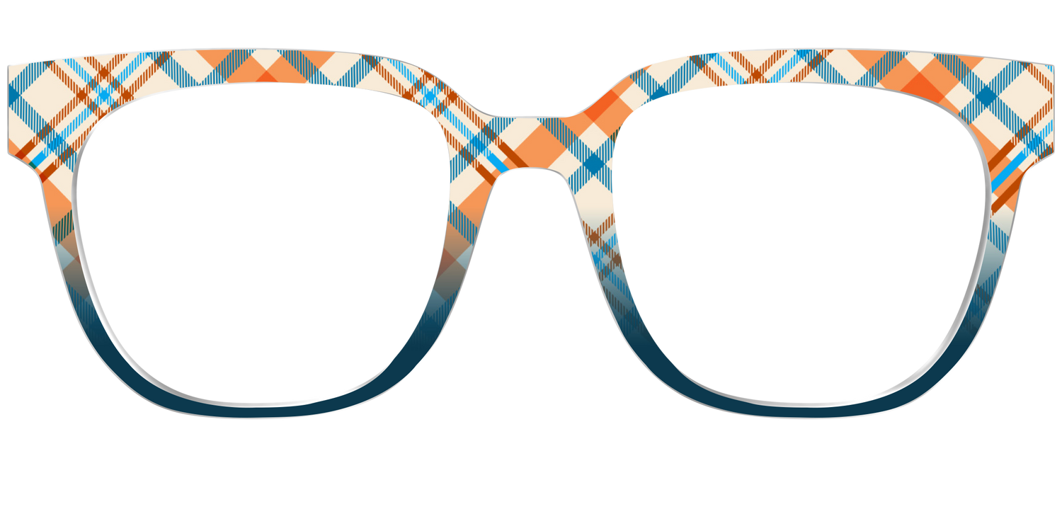 The Sailing Plaid - Front Top Image - Pair Eyewear