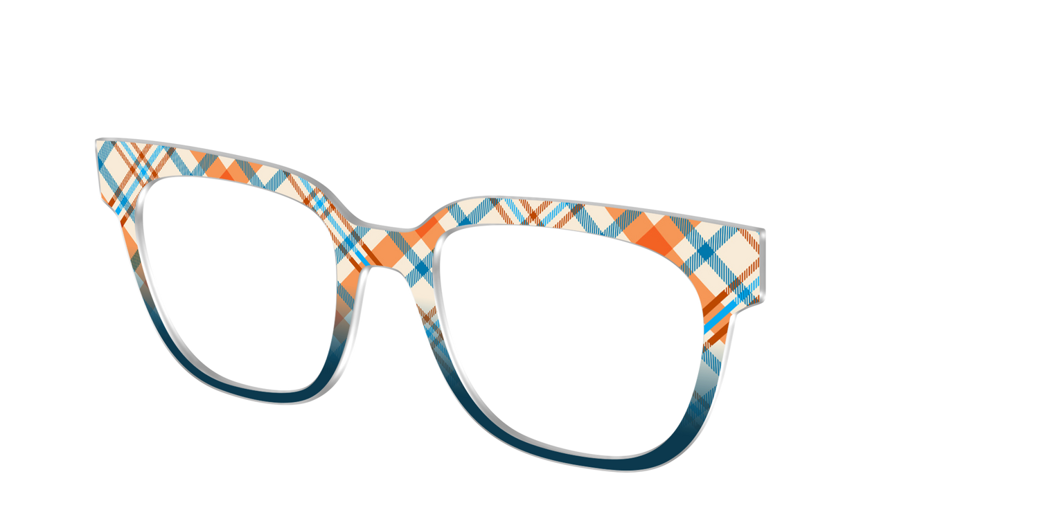 The Sailing Plaid - Angle Top Image - Pair Eyewear