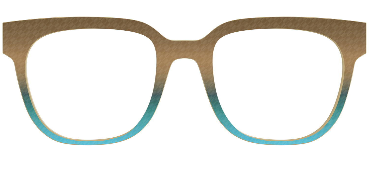 The Sand to Sea Gradient Check - Front Top Image - Pair Eyewear