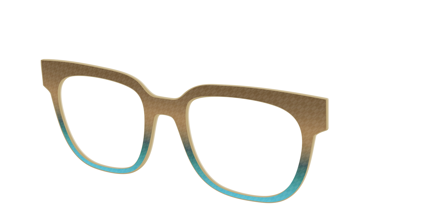 The Sand to Sea Gradient Check - Angle Top Image - Pair Eyewear