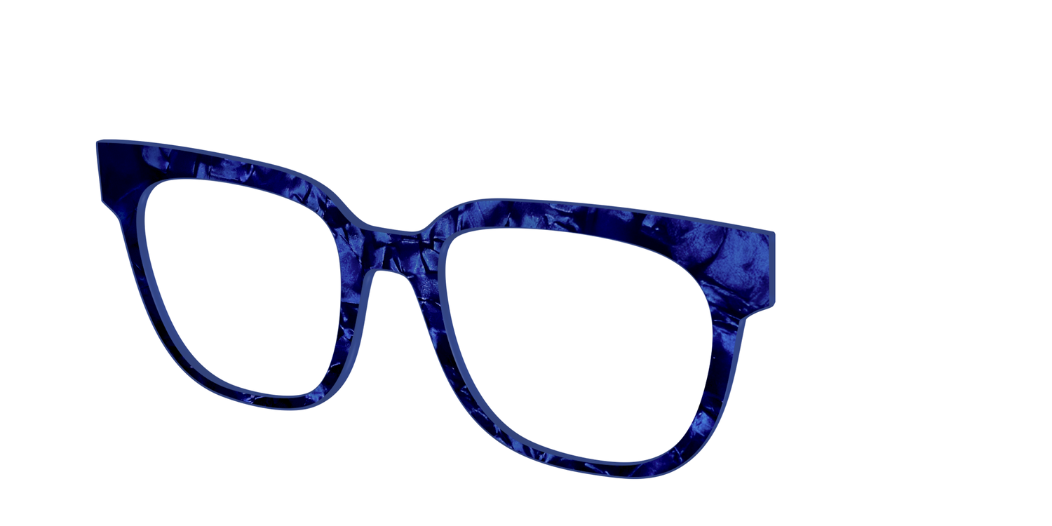 The Sapphire Pearl Marble - Angle Top Image - Pair Eyewear