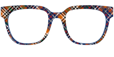 The Scholastic Plaid with Foil - Front Top Thumbnail - Pair Eyewear