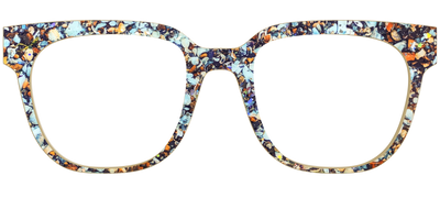 The Seashell Tortoise with Holographic Glitter - Front Top Thumbnail - Pair Eyewear