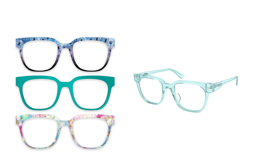 The Murphy - Seafoam Clear - Pair Eyewear