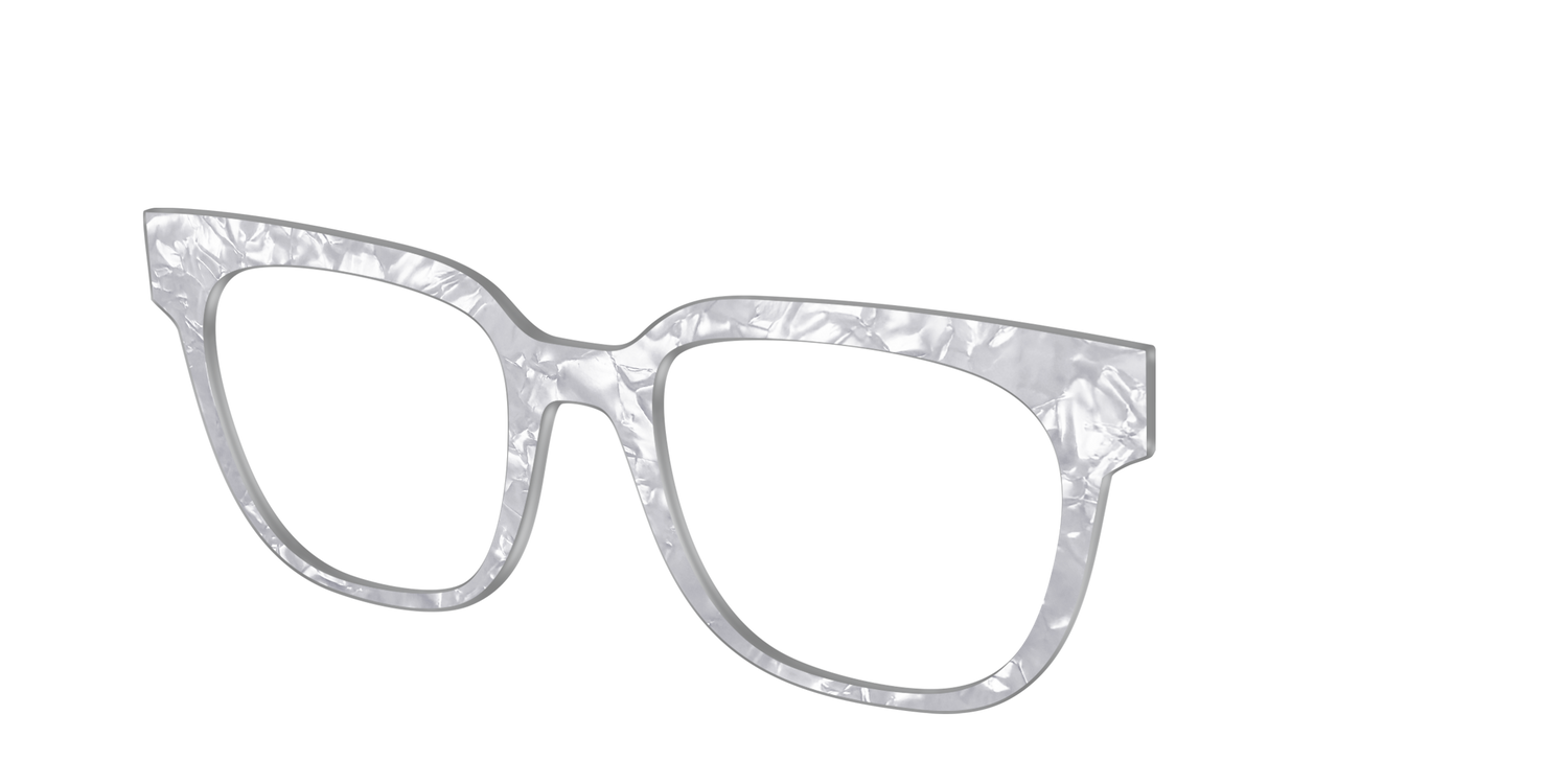 The Smoky Quartz Pearl Marble - Angle Top Image - Pair Eyewear