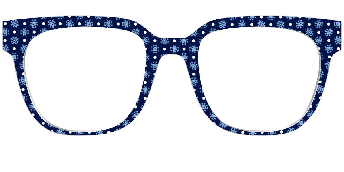 The Snowflake Polka Dot - Front Top Image - Pair Eyewear