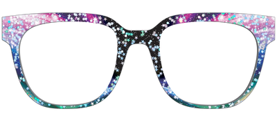 The Stella Nebula with Star Glitter - Front Top Thumbnail - Pair Eyewear