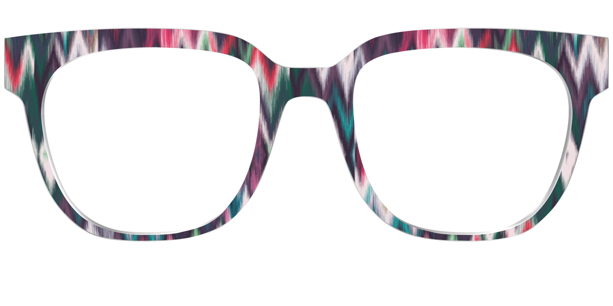 The Teal Ikat - Front Top Image - Pair Eyewear