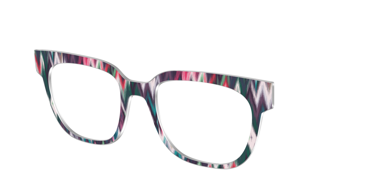 The Teal Ikat - Angle Top Image - Pair Eyewear