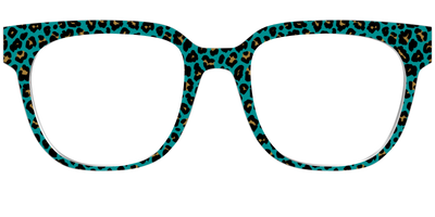 The Teal Leopard - Front Top Thumbnail - Pair Eyewear