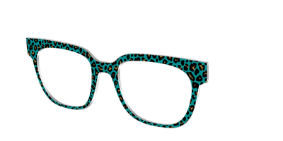 The Teal Leopard - Angle Top Thumbnail - Pair Eyewear