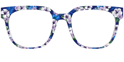 The Tropical Blue Blossoms - Front Top Thumbnail - Pair Eyewear