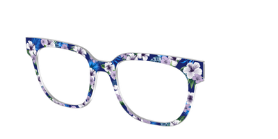 The Tropical Blue Blossoms - Angle Top Thumbnail - Pair Eyewear