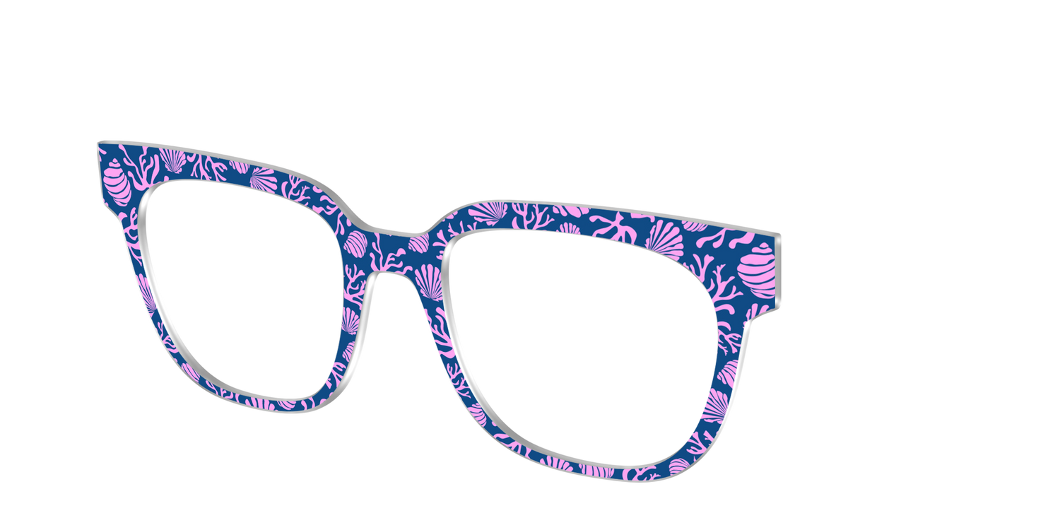 The Two-Toned Coral - Angle Top Image - Pair Eyewear