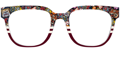 The Varsity Patches Split - Front Top Thumbnail - Pair Eyewear