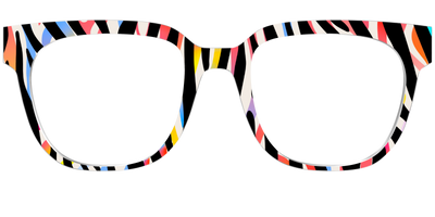 The Vivid Zebra Stripes - Front Top Thumbnail - Pair Eyewear