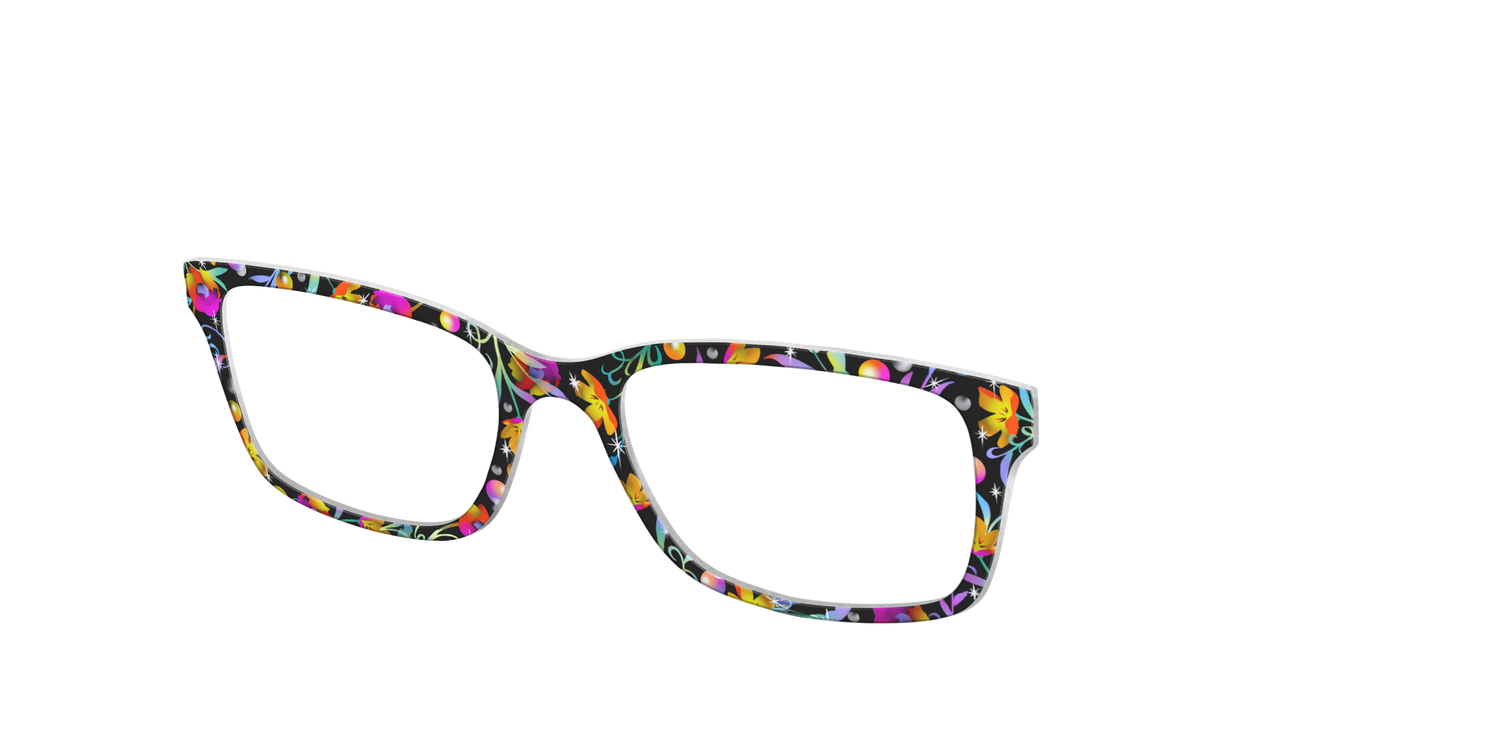 The Airbrushed Floral - Angle Top Image - Pair Eyewear