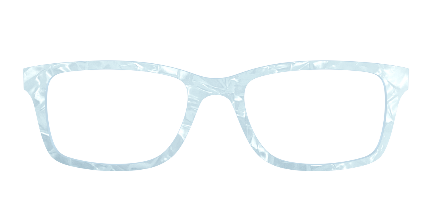 The Aquamarine Pearl Marble - Front Top Image - Pair Eyewear