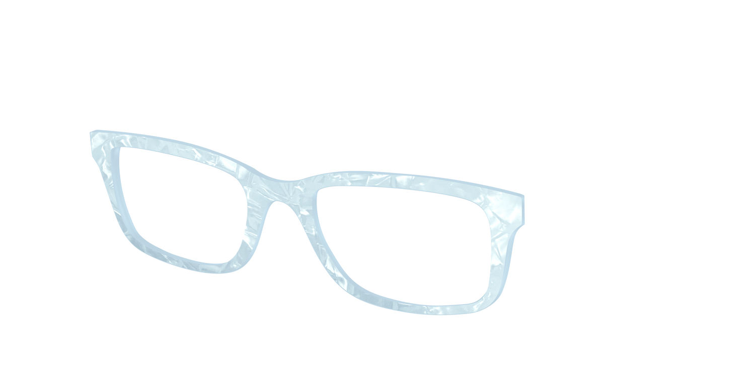The Aquamarine Pearl Marble - Angle Top Image - Pair Eyewear