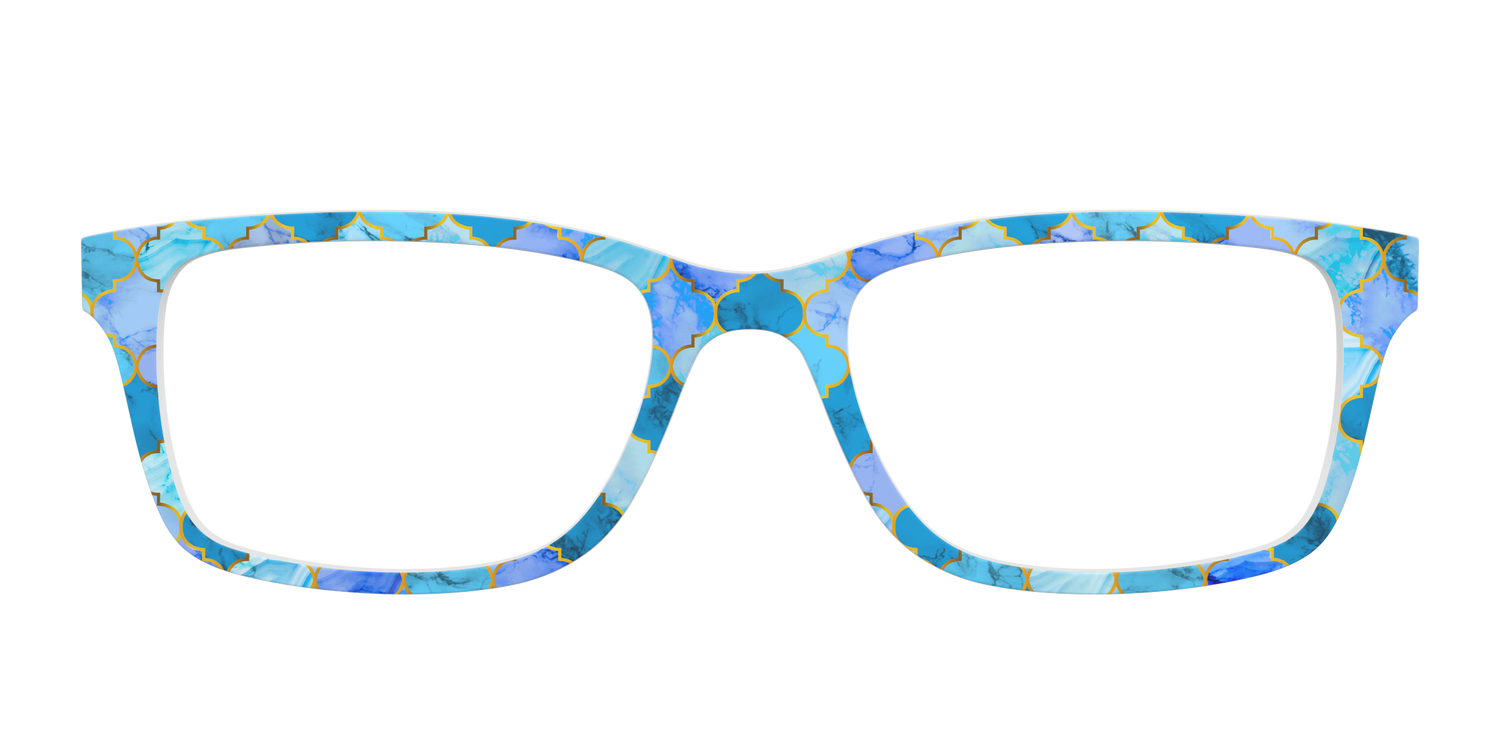 The Aqua Tiles - Front Top Image - Pair Eyewear