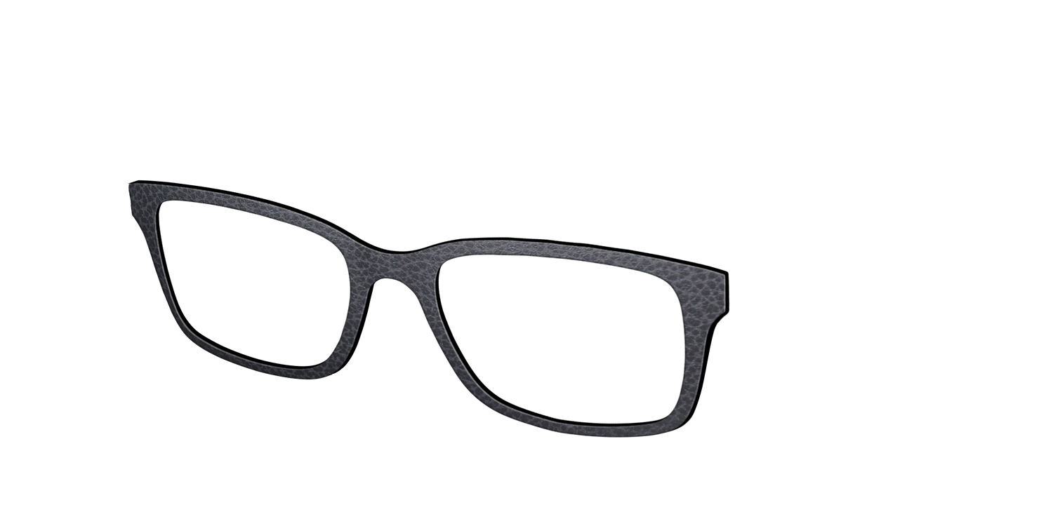 The Black Leather - Angle Top Image - Pair Eyewear
