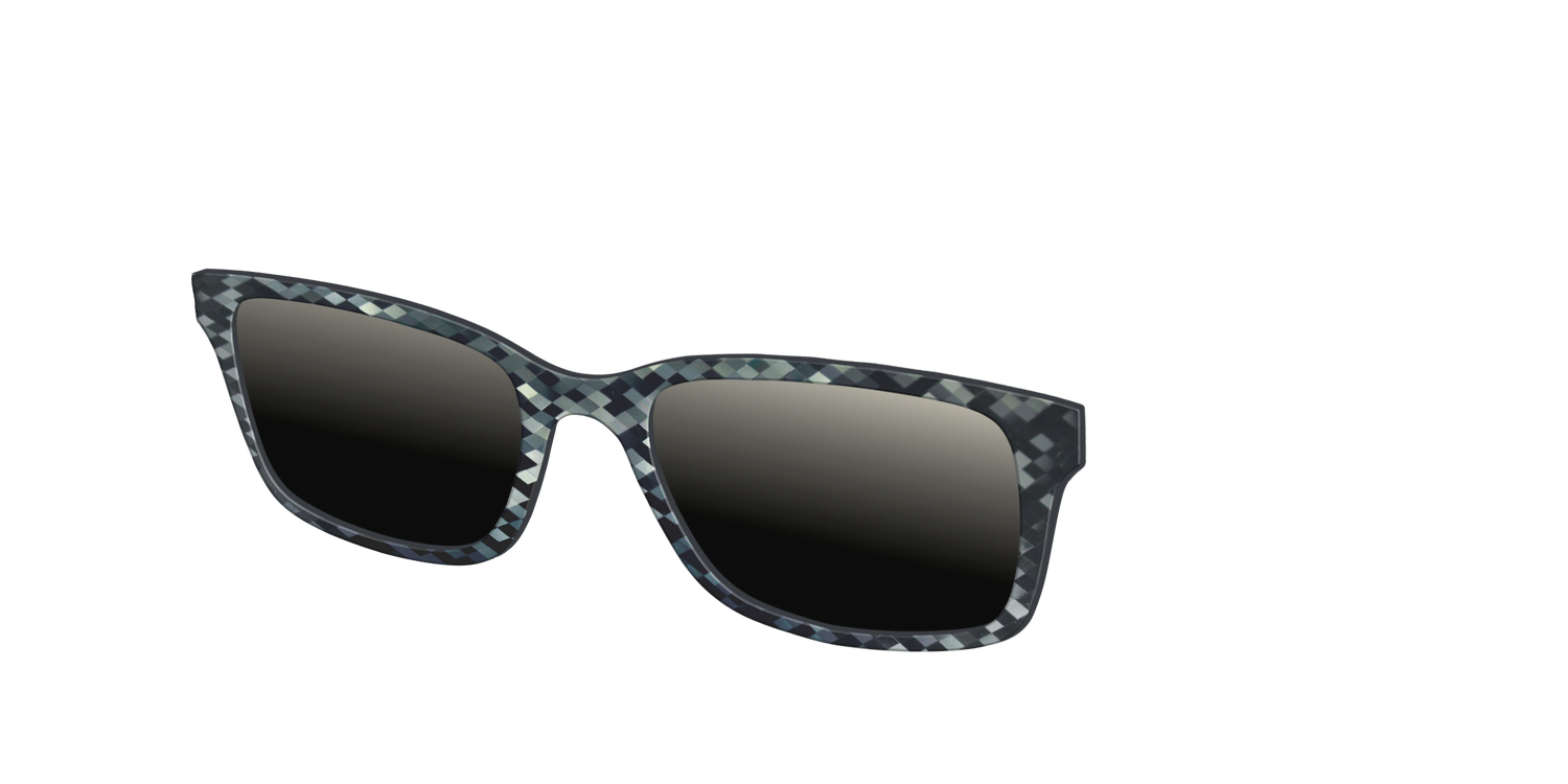 The Polarized Black Prism Sun Top - Angle Top Image - Pair Eyewear