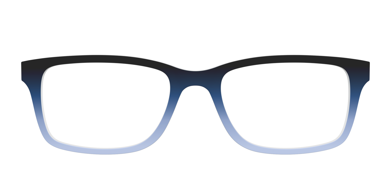 The Black to Tin Gradient - Front Top Image - Pair Eyewear