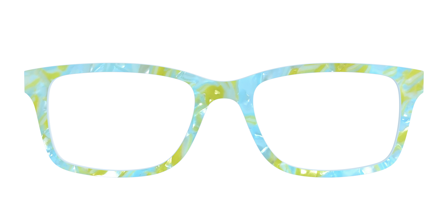 The Blue Lemonade Pearl Marble - Front Top Image - Pair Eyewear