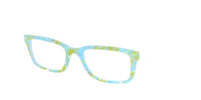 The Blue Lemonade Pearl Marble - Angle Top Thumbnail - Pair Eyewear