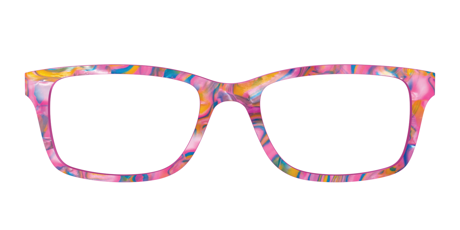 The Bubble Gum Pearl Marble - Front Top Image - Pair Eyewear
