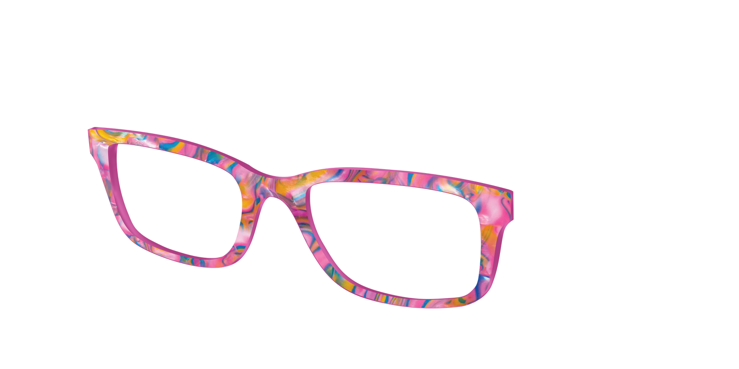 The Bubble Gum Pearl Marble - Angle Top Image - Pair Eyewear