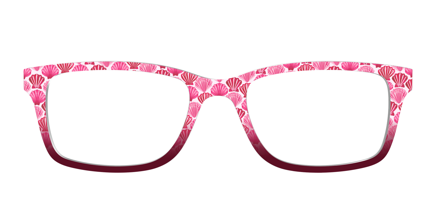 The Cerise Shell Scallop - Front Top Image - Pair Eyewear
