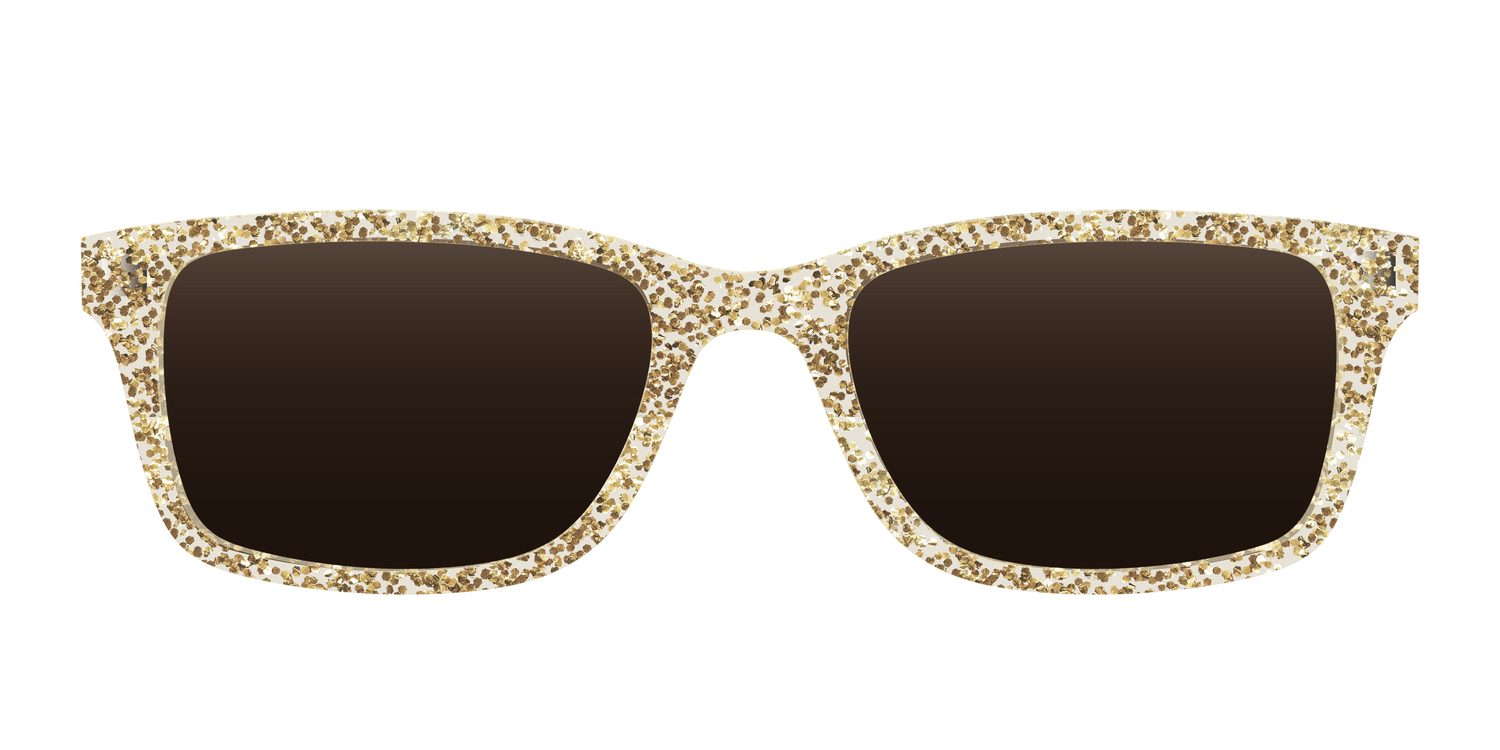 The Polarized Champagne Sparkle Sun Top - Front Top Image - Pair Eyewear
