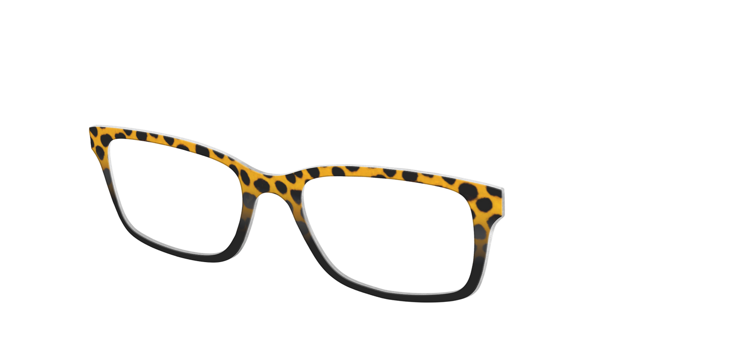 The Cheetah Tort - Angle Top Image - Pair Eyewear