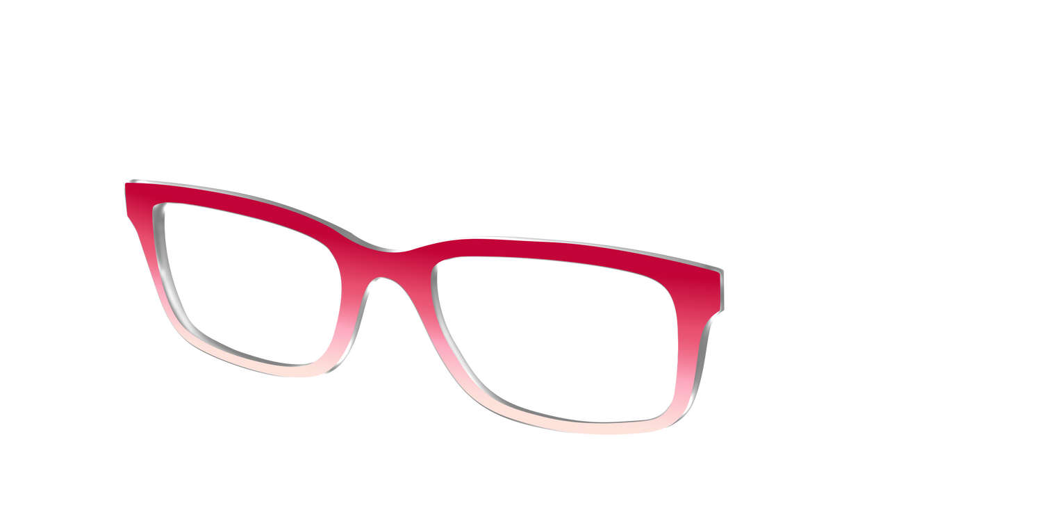 The Cherry to Peach Gradient - Angle Top Image - Pair Eyewear