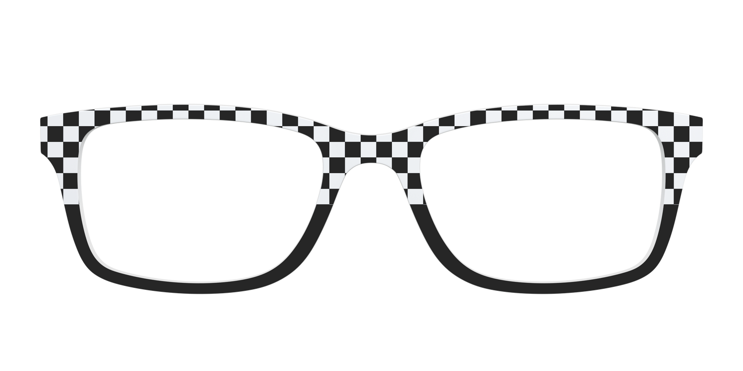 The Classic Check Split - Front Top Image - Pair Eyewear