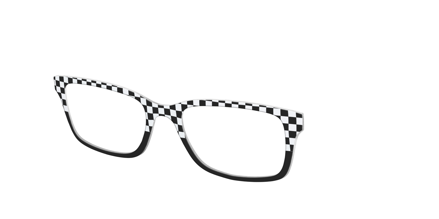 The Classic Check Split - Angle Top Image - Pair Eyewear