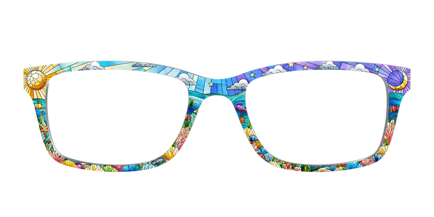 The Coral Reef Stained Glass - Front Top Image - Pair Eyewear