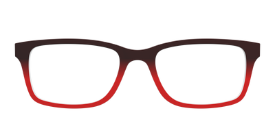 The Currant to Scarlet Red Gradient - Front Top Thumbnail - Pair Eyewear