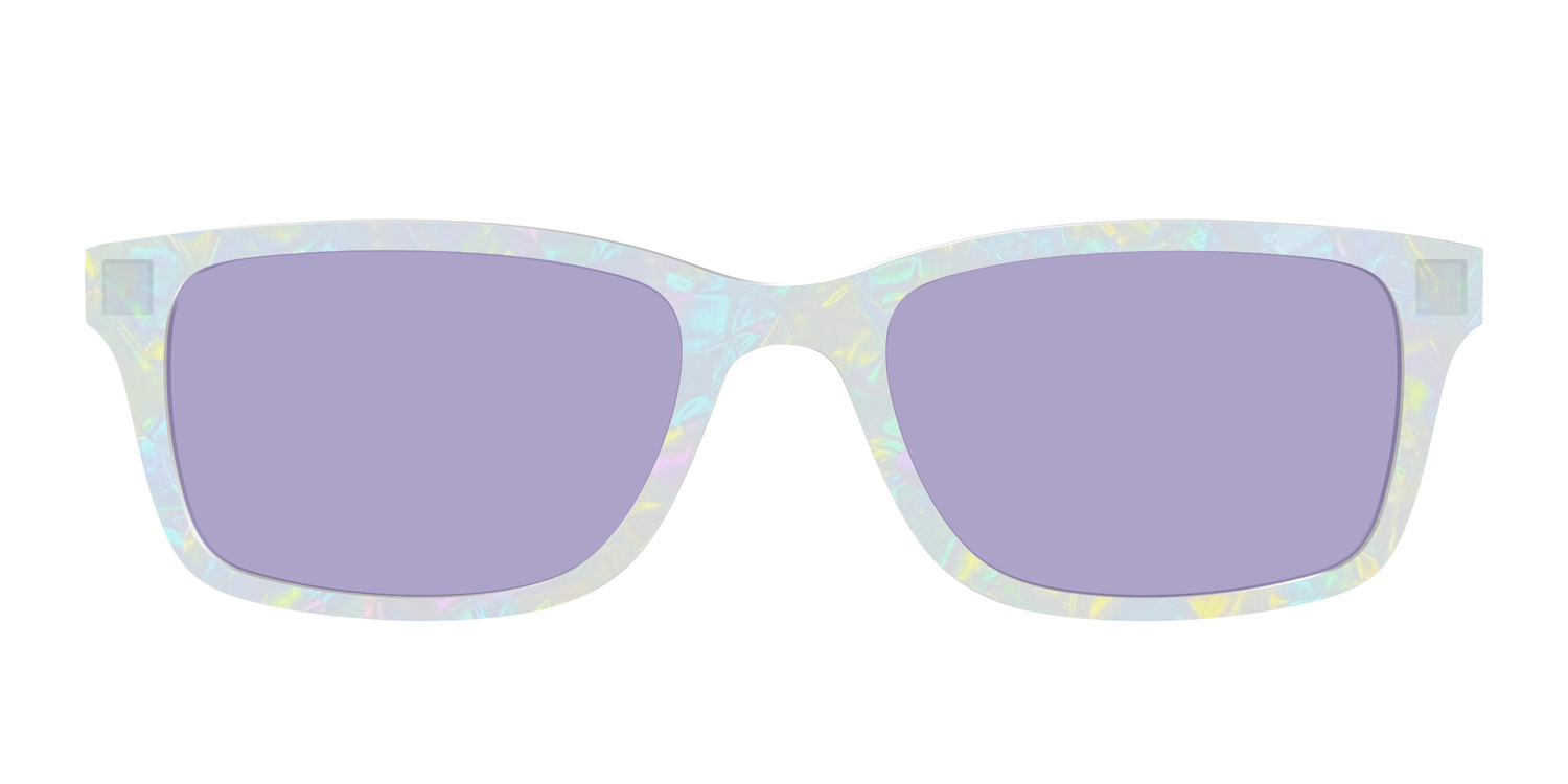 The Dazzling Opal with Celestial Purple Lens - Front Top Image - Pair Eyewear