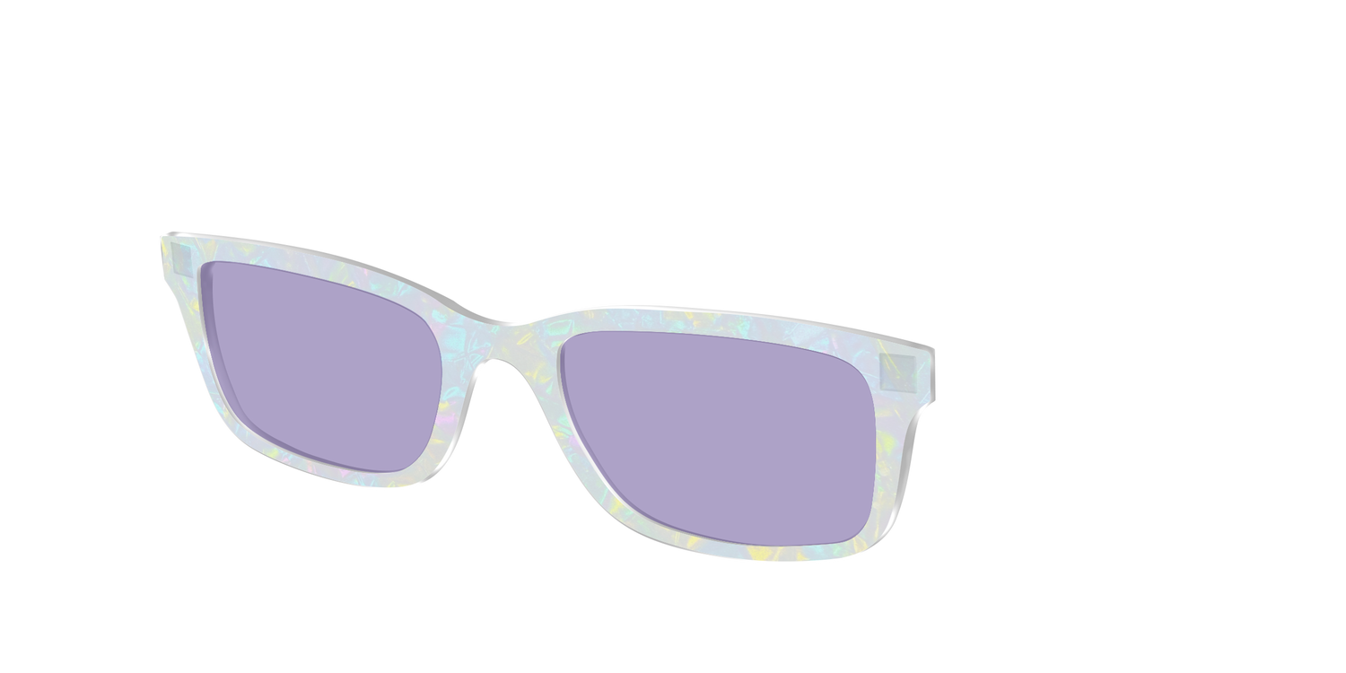 The Dazzling Opal with Celestial Purple Lens - Angle Top Image - Pair Eyewear