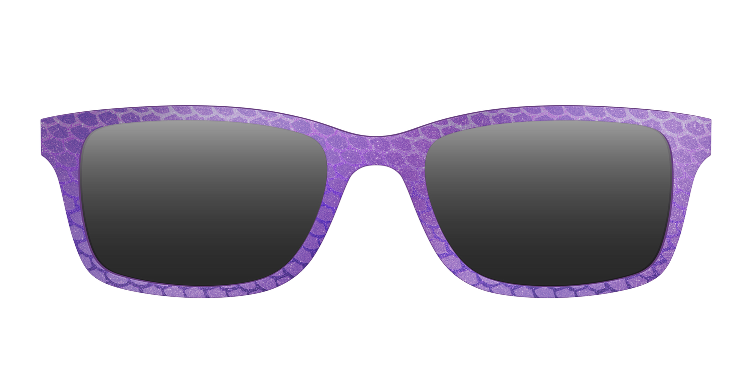 The Polarized Deep Purple Scales Sun Top - Front Top Image - Pair Eyewear