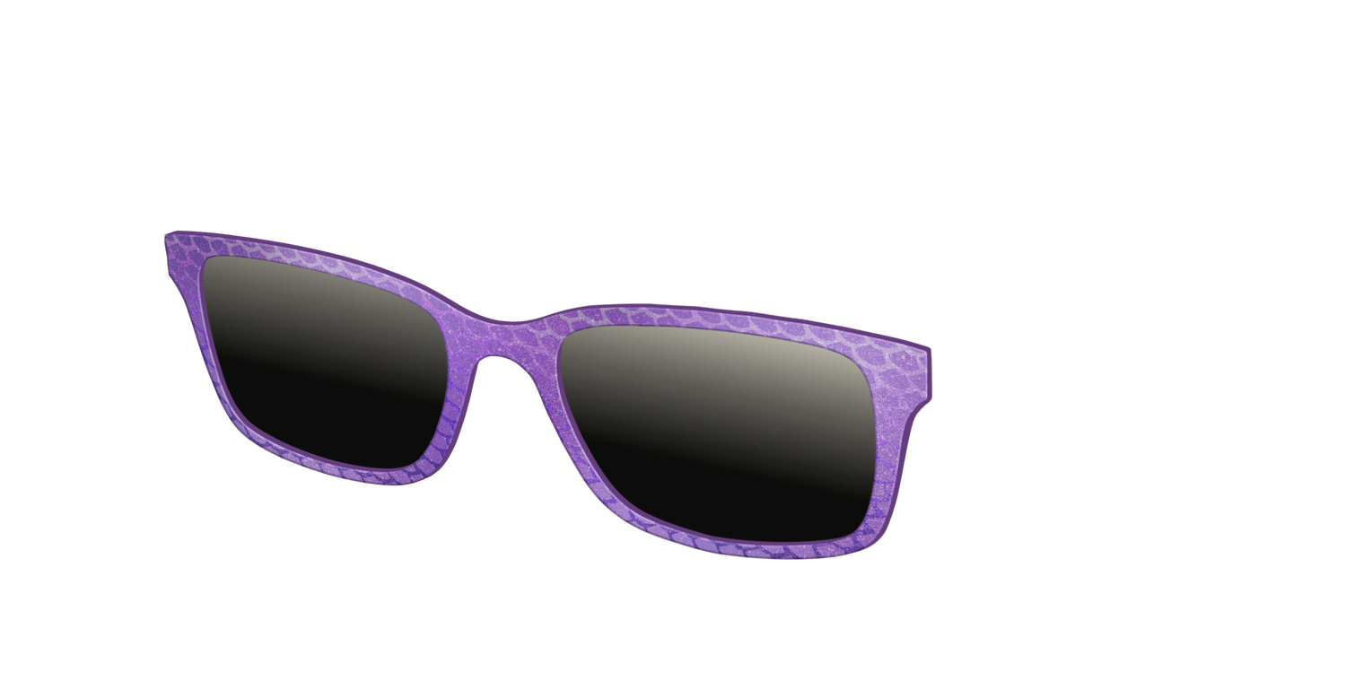 The Polarized Deep Purple Scales Sun Top - Angle Top Image - Pair Eyewear